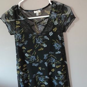 Floral dress and slip